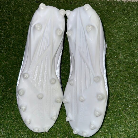 Adidas Adizero Scorch Football Cleats Shoes White Blue HP8753 Men’s Size 13 NEW